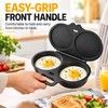 Dual-Cavity Microwave Egg Cooker for Quick Meals – Food-Grade Plastic