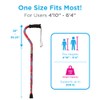 Nova Joy Designer Offset Walking Cane for Seniors - Unisex