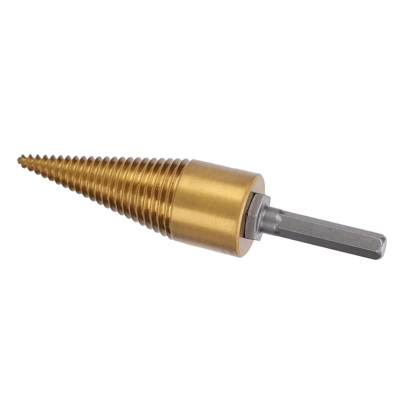 Twist Firewood Splitter Wood Cone Punch Drill Bit Hex Shank