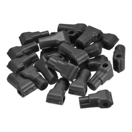 MECCANIXITY Retail Store Supermarket Mobile Phone Anti-Theft Hook Lock, 6mm Special Magnetic Display Shelf Lock,Peg Hook,Black Pack of 50