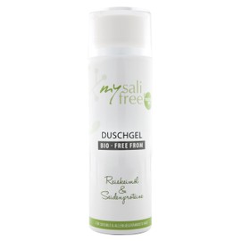 Mysalifree Organic Shower Gel, Mild Cleansing Natural Cosmetics Shower Gel for Sensitive Skin, with Reiskeimöl 200 ml 100% Certified Organic, World Unique Bio + Free