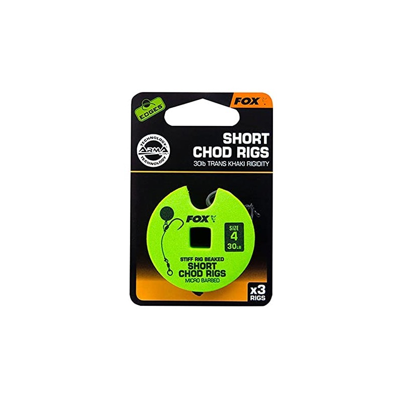 Fox Edges Micro-Barbed Chod Rigs For Fishing: Short - 7