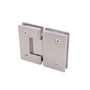 Shower Door Hinges, 180 Degree Glass Door Hinges, Heavy-Duty Brass