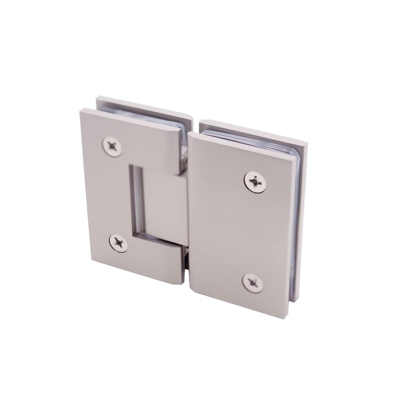 Shower Door Hinges, 180 Degree Glass Door Hinges, Heavy-Duty Brass
