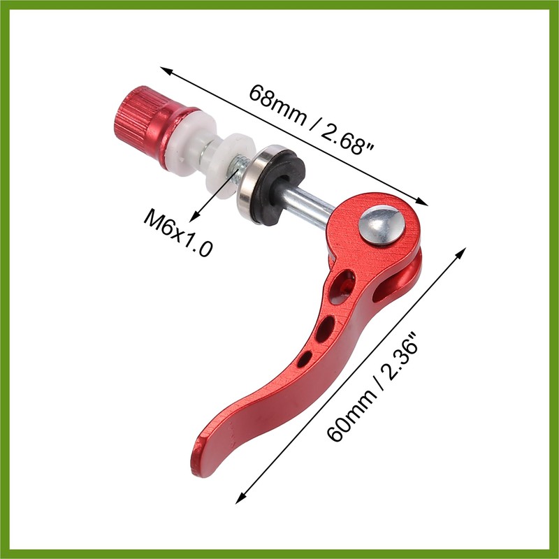 HOPESPANNER 2pcs 6mm Aluminium Alloy Bicycle Seat Post Quick Release