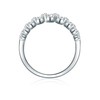 Trilani Women's Engagement Ring Sterling Silver with White Zirconia in