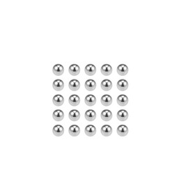sourcing map Pack of 25 Precision Balls 3/16 Inch Solid Chrome Steel G10 for Ball Bearings Key Ring Wheel