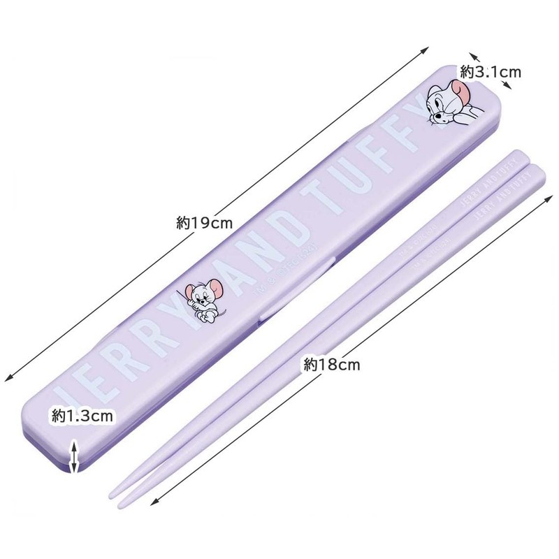 Skater ABC3AG-A Chopsticks 7.1 inches (18 cm), Chopsticks Case Set,