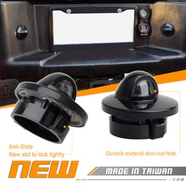 HERCOO Luz LED para matrícula, luces traseras, arnés de cableado, carcasa negra, compatible con F150 F250 F350 F450 F550 Super Duty Bronco Excursion Expedition Explorer Ranger