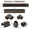 3" W 10Ft L Brown Line Set Cover Kit for