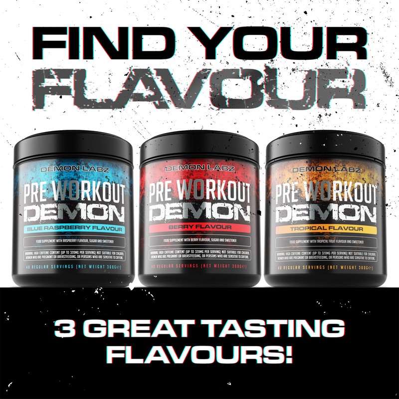 Pre Workout Demon - Advanced Pre-Workout Energy Powder with Creatine,