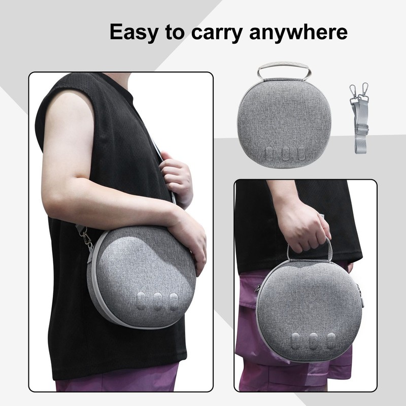 VR Glasses Carrying Case Hard Shell Shockproof Double Zipper Large
