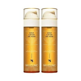 Home Shopping Same Max Clinic Oil Foam Cleansing Gold Caviar 2 Large Capacity 110g + 2 Samples - Max Clinic Gold Caviar 2 110g + 2 Samples / 홈쇼핑 동일 맥스클리닉 오일 폼 클렌징 골드 캐비어 대용량 110g 2개+샘플 2개 - 맥스클리닉 골드 캐비어 110g 2개+샘플 2개