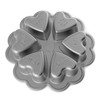 Nordic Ware Cast-Aluminum Non-Stick Mini Hearts Baking Pan, Black