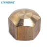 LTWFITTING 5/16-Inch Brass Compression Cap Stop Valve Cap,Brass Compression Fitting(Pack