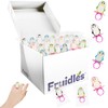 Fruidles Penguin Lollipops and Candy Rings Suckers, Fat-Free, Individually Wrapped