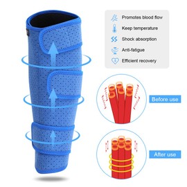 Calf Bandage Muscle Fibre Tear, Calf Bandage Adjustable Leg Guards, Breathable Shin Pads with Velcro Fastening, Adjustable Calf Support, Compression Calf Bandage