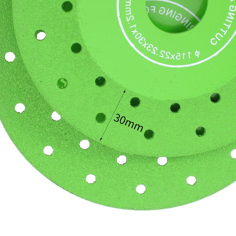 3 Pcs 4.5" Diamond Rock Grinding Disc, Ultra-Thin Brazed Multi-Pore