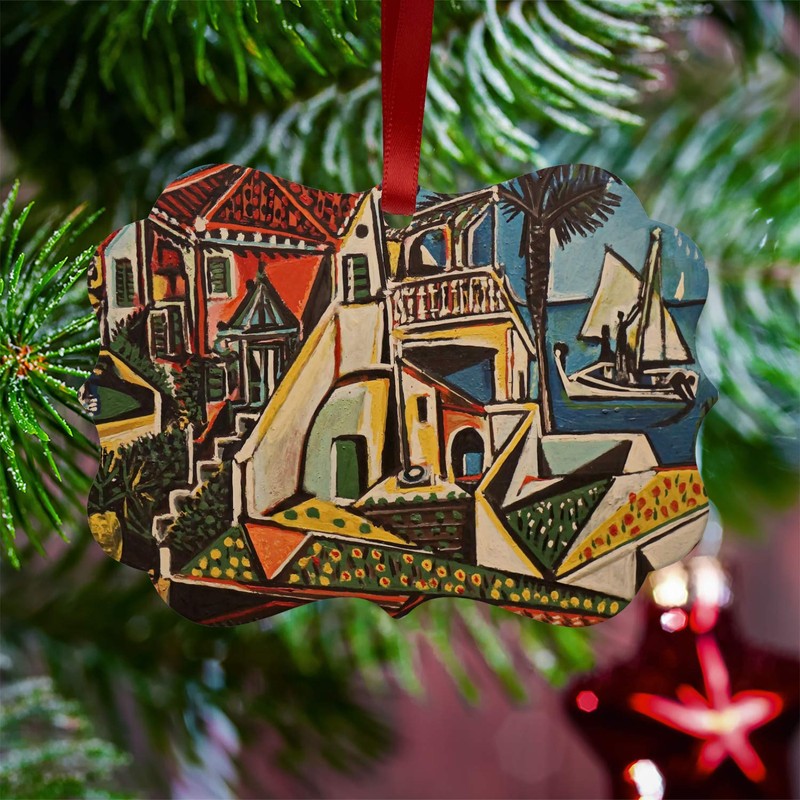 RNK Shops Mediterranean Landscape by Pablo Picasso Metal Frame Ornament