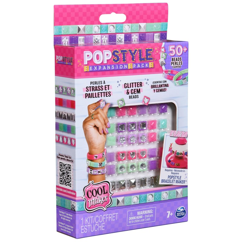 Cool MAKER PopStyle Bracelet Maker Expansion Kit, Over 50 Beads,