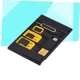 LABRIMP 5pcs Different Types Sim Adaptors Micro to Nano Essential Phone Accessory Kit High Precision Processing Random Color