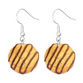 XioBingYou Cute and interesting cookie earrings for women suitable for both outings and holidays