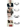 YFFSFDC Choker Necklace, Black, 20-piece Set, Simple, Stylish, Women's Choker,