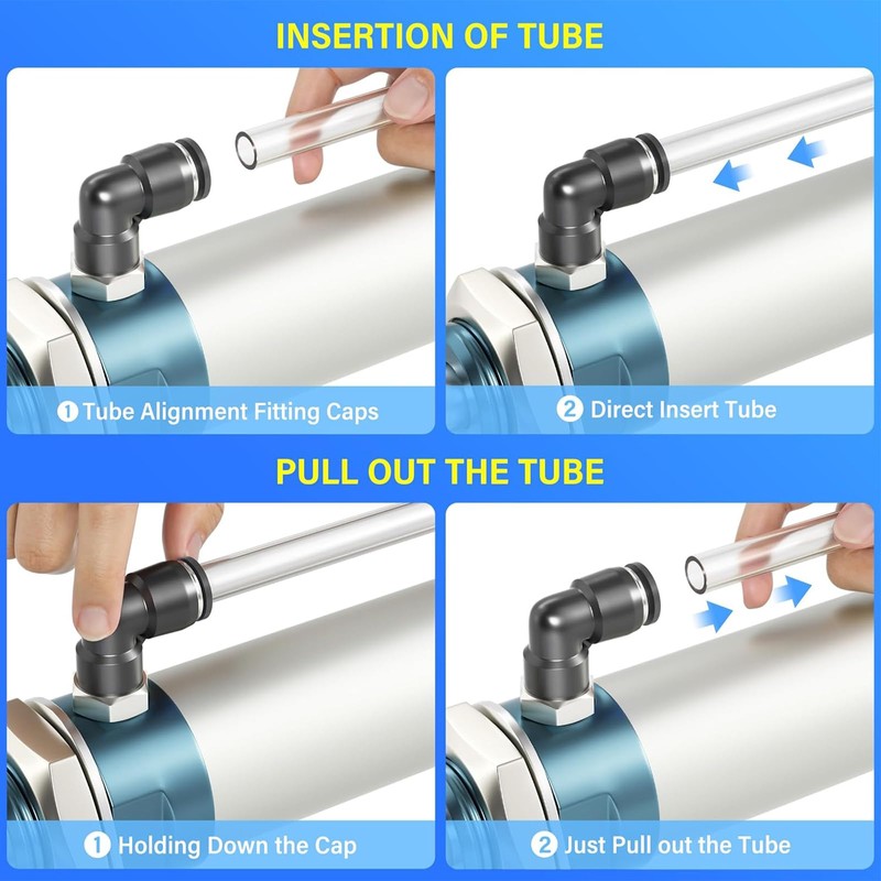 TAILONZ PNEUMATIC Angle and Straight Combination 6MM Pipe AD x