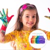 XcnPer 6Pack Kids Painting Apron, Toddler Paint Apron Smock with