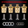 Ampper 3/8"-16 Thread Male Brass Side Post Battery Charging Post