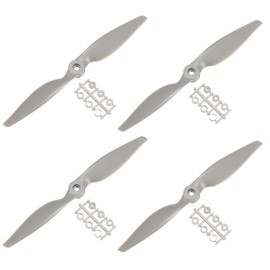 sourcing map 9x6 Propeller RC Propellers 2 Vane Blades Props Grey with Adapter Rings for Electric Airplane Aircraft, Pack of 4