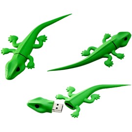 Lizard USB Drive - Photo Stick - 16 GB USB Flash Drive - Green Lizard Storage (16 GB - Lizard)