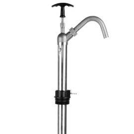 TERA PUMP - Stainless Steel Lift-Action Drum Barrel Pump - Manual High-Efficiency Fluid Transfer for 15 to 55 Gal Barrels, 20oz per Stroke, for Diesel, Kerosene, Acetone and Other Thick Liquids