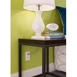 Leviton 15 Amp Tamper Resistant AFCI Receptacle Outlet with Test Reset Button White