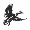 AMA SHOP Pre-Spaced Duck in Flight Sticker Black | Sticker