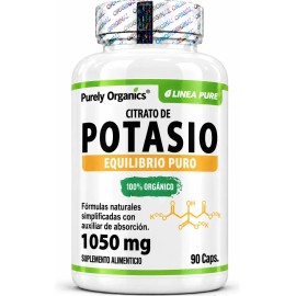 Potasio Citrato Orgánico 90 Caps - Purely Organics
