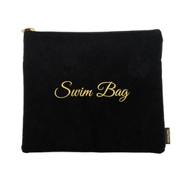 Travel Fanatics Bolsa húmeda, bolsa de natación reutilizable para piscina, playa, gimnasio, bolsa de viaje, bolsa de secado húmedo, bolsa de traje de baño de 11 x 9.25 pulgadas, Negro, Viaje