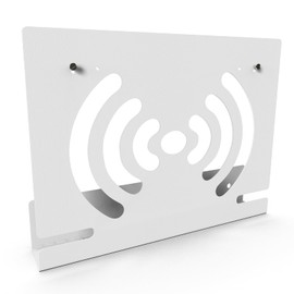 Wall Mount Compatible with AVM FritzBox 7590 7530 7590AX 5530 8850 6850 6660 Cable 6890 7490 Router, JLNJLE Metal Holder Modem Suspension with Cable Management, Efficient Heat Dissipation