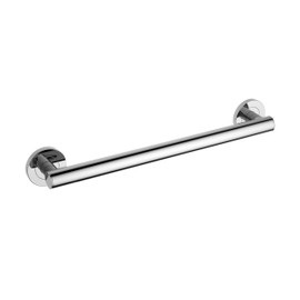 KIBI 18 Inch Stainless Steel Bathroom Safety Grab Bar | Straight Shaped Grab Bar for Bathtubs and Showers, Shower Safety Grab Bars for Seniors, Wall Mounted Anti-Slip Support (Chrome, KGB1118)