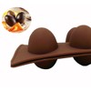 EchoDone Egg Shape Soap Mold Non Stick Silicone Half Egg