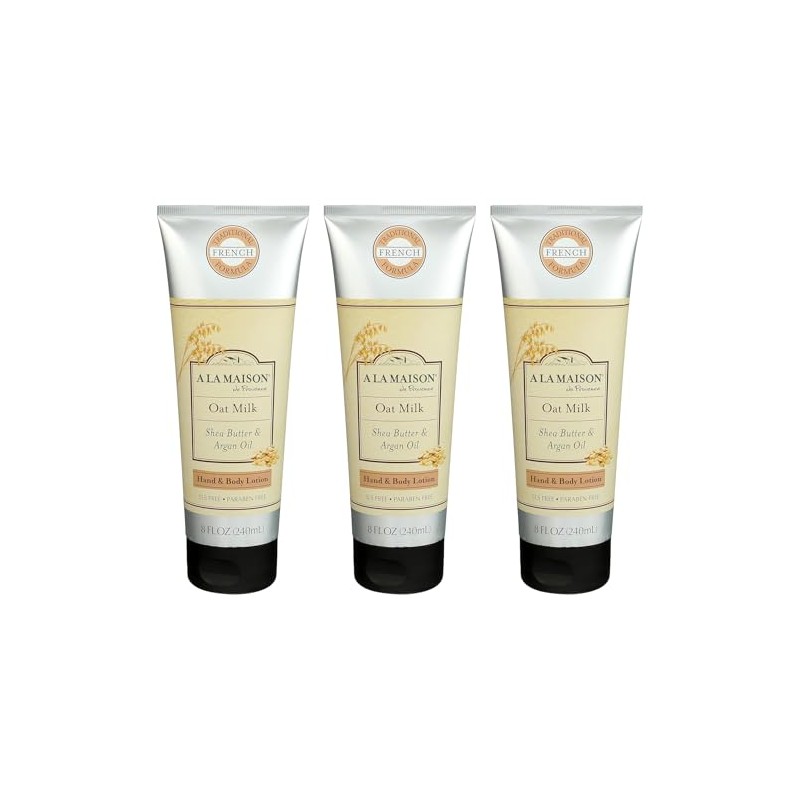 A LA MAISON Oatmilk Body Lotion 8 oz, 3 Pack