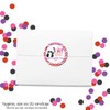Panda Bear Themed Valentine Party Favor Sticker Labels for Girls,