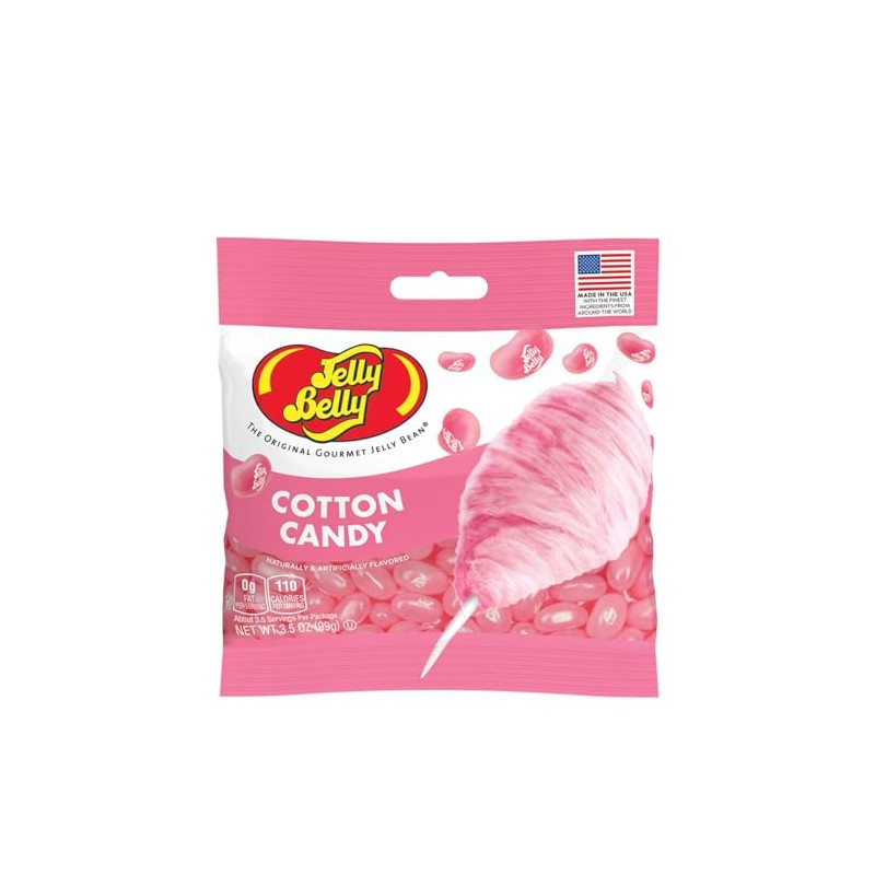 Jelly Belly Cotton Candy Jelly Beans- 3 Pack - 3.5