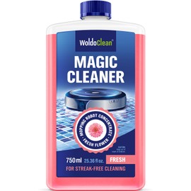 WoldoClean Robot Vacuum Floor Cleaner for 75-150 Uses - compatible with Tineco, Roborock & More, 25oz Concentrate, Fresh Flower Scent