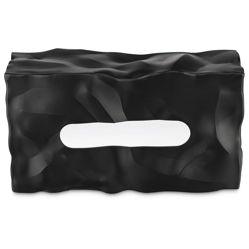 Essey 14414 Wipy II Tissue Box Cover, Black