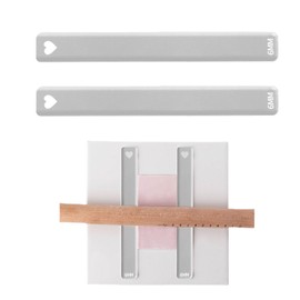 Pottery Rolling Mud Guide, 2 Pcs Acrylic Roller Depth Guides for Polymer Clay, Thick Mudboard Guide Strips Clay Tools for Manual Self Made Clay Pottery Fixing Clay Thicknesses (6 mm)