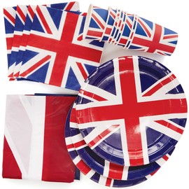 Baker Ross PJ150 Union Jack Party Set – 1 Pack, VE Day British Themed Party Set