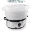 Elite Gourmet Electric Food Vegetable Steamer w/ BPA-Free 3 Tier