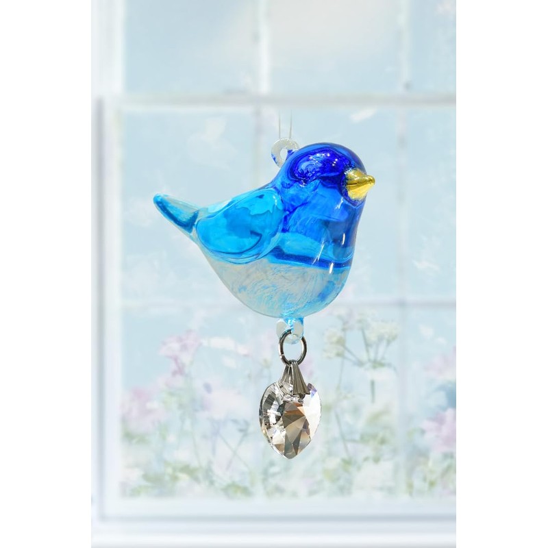 Wild Things Handmade Pretty Little Birds Glass Bird Suncatcher Crystal