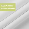 YISURE Cotton Fabric Shower Curtains, Extra Long 72x84 Inch All